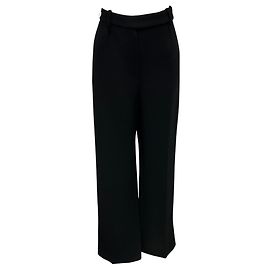 Alexandre Vauthier Black Wool Gauze Pants Black