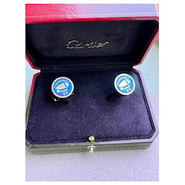 Cartier-Cartier Nº9-Prata,Azul