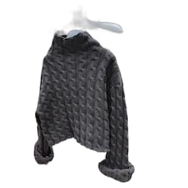 Balenciaga-Sublime black knitted turtleneck sweater by Balenciaga in size XS, like new-Black