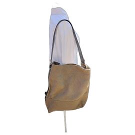 Sublime borsa tote Lemaire in cotone e pelle beige, nuova Beige