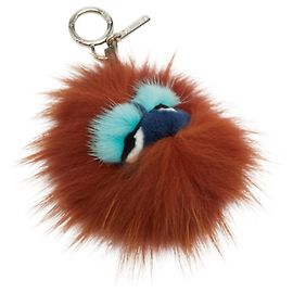 Fendi Bag Bugs Monster Charm Keychain Brown Multiple colors