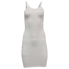 T By Alexander Wang Robe Midi Bodycon T par Alexander Wang en Modal Blanc Blanc Écru