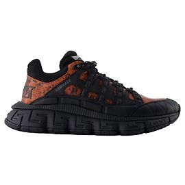 Sneaker - Versace - Leder - Schwarz Schwarz