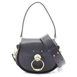 Chloé Chloe TESS Small Leather Handbag Black Black