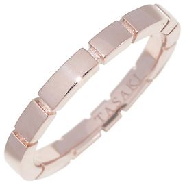 Tasaki K18PG Piano Line Ring, Sakura Gold, Größe 7 Pink