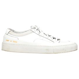Autre Marque Common Projects Achilles Super Mesh-Trimmed Sneakers in White Leather White