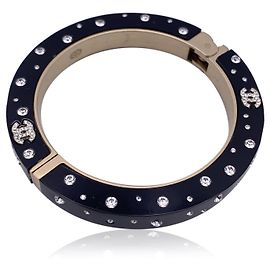 Bracciale in plastica Chanel CC Nero