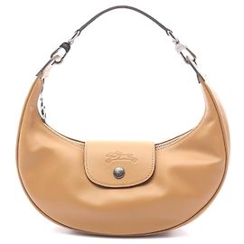 Bolsa de ombro em couro Le Pliage Extra da Longchamp Marrom