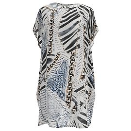 Pierre Balmain Bedrucktes Minikleid aus Grüner Seide Andere