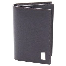 Alfred Dunhill Dunhill Leather Card Case Brown Brown