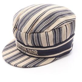 Christian Dior Boné Baker Boy de algodão Dior Marrom Bege