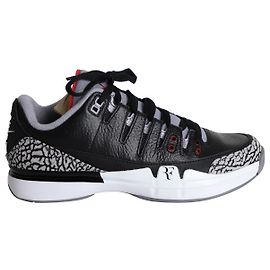 Baskets Nike Zoom Vapor AJ3 en cuir noir et ciment Noir