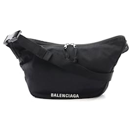 Balenciaga-Bolsa de Ombro em Nylon Balenciaga Wheel-Preto