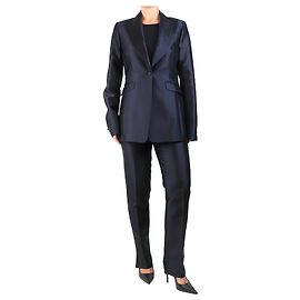 Gabriela Hearst Navy blue silk and wool-blend suit set - size UK 12 Blue