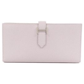 Cartera Larga Soufflet Epsom Béarn de Hermès Otro Púrpura