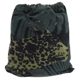 Yves Saint Laurent Sac à dos Pile 666714 24R3E de Saint Laurent Noir Vert