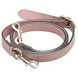 Gucci-Gucci Leather Shoulder Strap-Pink