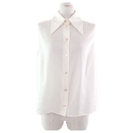 Chanel Baumwollbluse Weiß