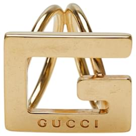 Gucci-Gucci G Logo Scarf Ring-Golden