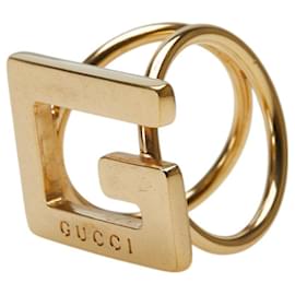 Gucci-Gucci G Logo Scarf Ring-Golden