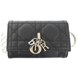 Christian Dior My Dior Astor Lamb Key Case Limited Black Golden
