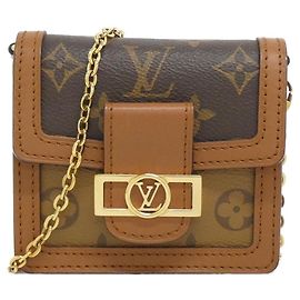 Louis Vuitton Monogram Bumback Dauphine BB Bauchtasche Braun Golden