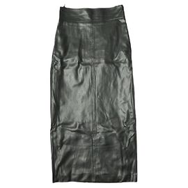 Autre Marque Jupe en simili cuir H BEAUTY&YOUTH Noir
