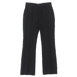 Calça longa reta de lã Sideline da Louis Vuitton Preto