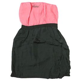 Autre Marque TOGA PULLA Neues Typ Elastisches Cupro Kleid Schwarz Pink