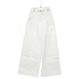 Pantalones de algodón Christian Dior Blanco