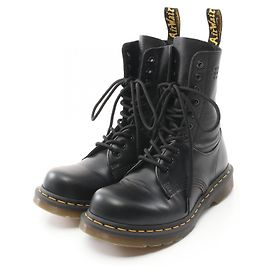 Maison Martin Margiela Bottes en cuir Dr. Martens MM6 MAISON MARGIELA Noir
