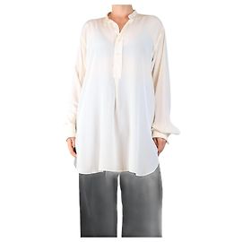 Joseph Creme Clarence Seidenbluse - Größe UK 12 Roh