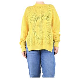 Sonia Rykiel Top de ganchillo amarillo plátano - tamaño XL Amarillo