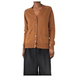 Crimson Beiger Kaschmir-Cardigan - Größe S Braun