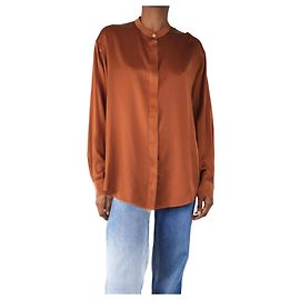 Forte Forte Braune Seidenbluse - Größe UK 8 Braun