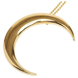 Colar Longo Lua Crescente Yves Saint Laurent Dourado