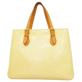 Louis Vuitton-Louis Vuitton Vernis Brentwood Tote Bag-White