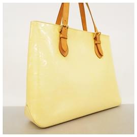 Louis Vuitton-Louis Vuitton Vernis Brentwood Tote Bag-White