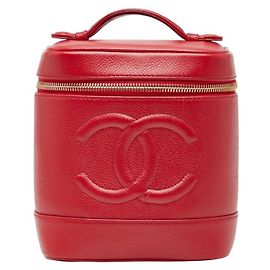 Borsa Vanity Coco Mark di Chanel Rosso