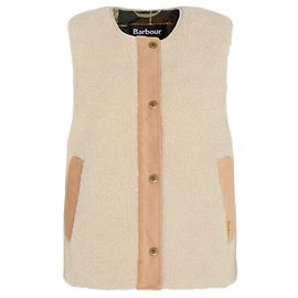 Chaleco forrado Teddy Dulsie de Barbour, Ecru Beige