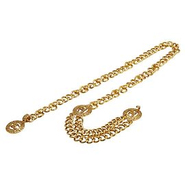 Cinturón de cadena Coco Mark vintage de Chanel Dorado