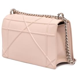 Dior-Dior Pink Medium Grained Calfskin Diorama Flap-Pink
