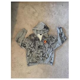 Balenciaga-Hoodie com zíper Skater Balenciaga-Preto,Cinza