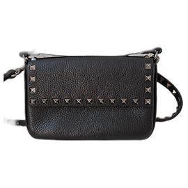 Valentino Garavani Rockstud Borsa a mano in pelle nera Nero
