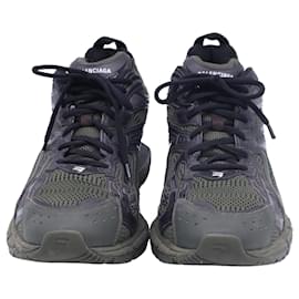 Balenciaga-Tênis Baixos X-Pander da Balenciaga em Poliéster Verde Oliva-Verde,Verde oliva