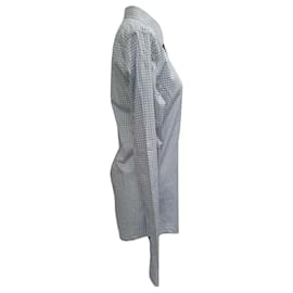 Gucci-Gucci Gingham Button-Down Shirt in Light Blue and White Cotton-Blue,Light blue