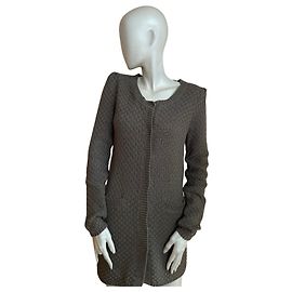 Langer Strickgilet Gerard Darel – Lässige Eleganz Grau