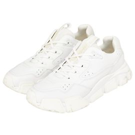 Salvatore Ferragamo Gancini Low-Top Sneakers White