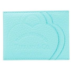 Tiffany & Co. Business Card Case in Tiffany Blue Leather Other