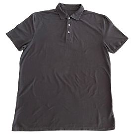 Autre Marque Polo de algodão marrom terra queimada mangas curtas "Seventy" T. L Taupe Castanho escuro